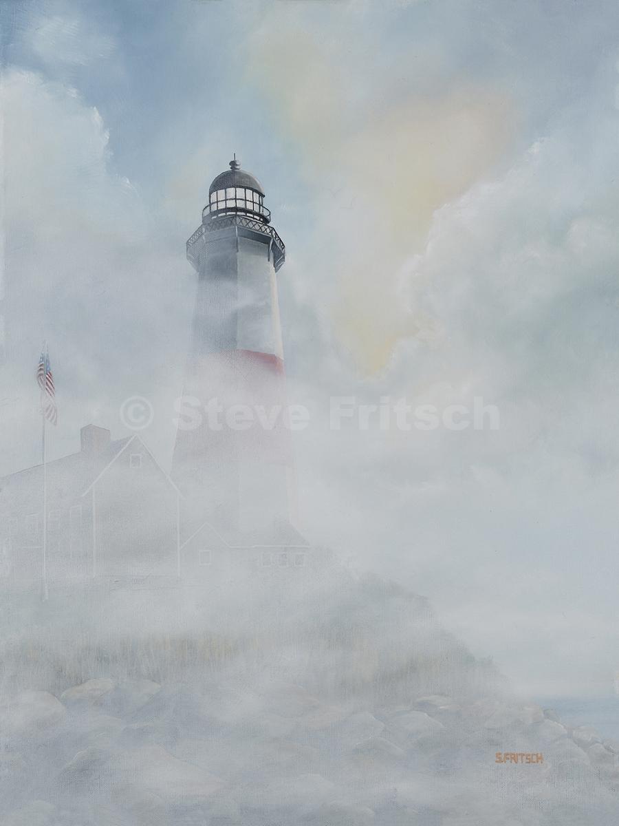 "Montauk Lighthouse <br/>Morning Fog"