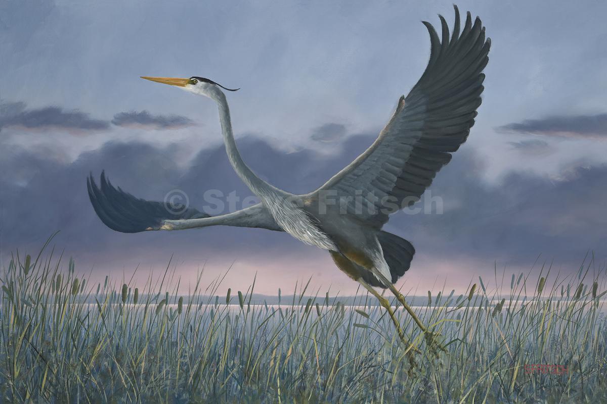 "Heron Sunrise"