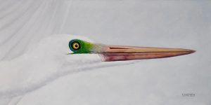 "Flying Egret Profile"