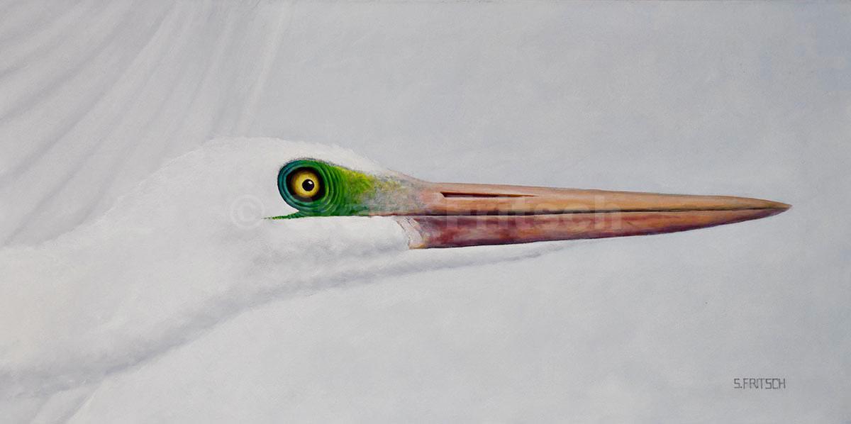 "Flying Egret Profile"