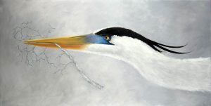 "Heron With Branch"